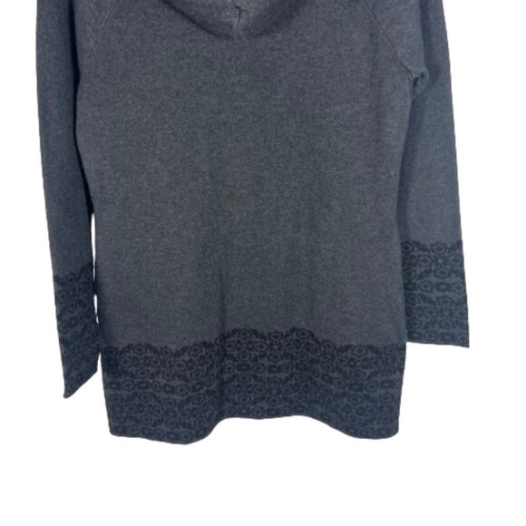 Cynthia Rowley Womens Full Zip Hooded Long Cardigan Sweater Size Medium - Picture 9 of 9